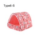 thumbnail image 2 of Amdohai Cute Winter Rabbit Squirrel Mini Cage Guinea Pig Nest Small Animal Sleeping Bed Hamster, 2 of 8