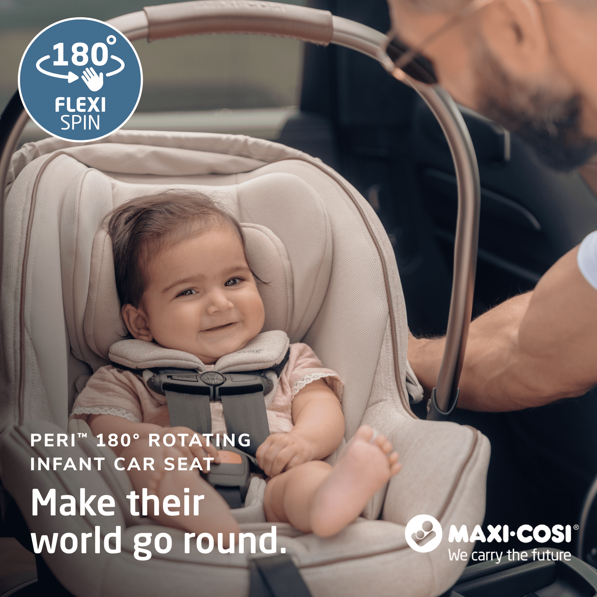 Maxi-Cosi Peri 180° Rotating Infant Car Seat, Onyx Wonder