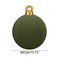thumbnail image 2 of Taicans Giant Velvet Christmas Inflatable Balls Ornament - 15.7" Flocked PVC Holiday Decor,Outdoor Inflatable for Yard,Garden & Door - Festive Xmas Blow-Up Decorations, 2 of 9