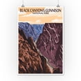 thumbnail image 2 of Black Canyon of the Gunnison National Park, Colorado, River and Cliffs, Painterly Series (12x18 Wall Art Poster, Room Decor), 2 of 3