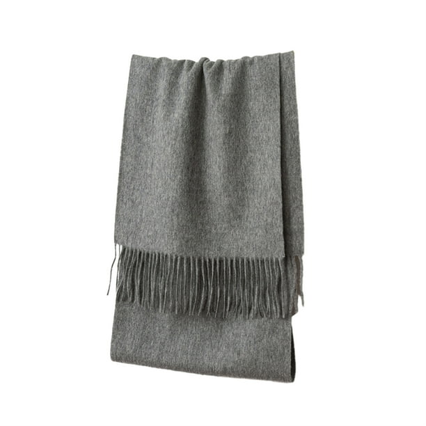 Sonducket Bufanda cálida de invierno Versátil y fácil de combinar Hecha con lana Elija su color favorito Bufanda de lana de cordero Accesorios de disfraces Gris