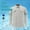 Gray, variant on Mens Detachable Sleeve Conditioning Clothing USB Charging Fan Long Sleeve Rash Guard Outfit for Swimming Fishing