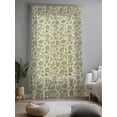 thumbnail image 2 of Sheer Curtains 84 Inches Long, Green Floral Semi Sheer Curtains Light Filtering Window Treatment, Vintage Rustic Botanical Spring Privacy Voile Drapes for Living Room Bedroom 52x84 Inch, 2 of 7