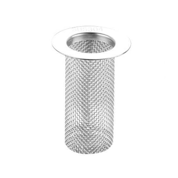 Bathroom Sink Stopper Hair Catcher, Sink Drain Filter with Removable Stainless Steel Filter Basket Hair Catcher, for US Bathroom Sink Stopper Replacement, Bathroom Sink Drain Strainer