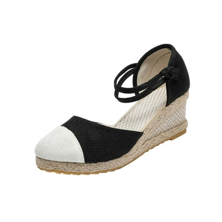 

Women High Heels for Women Sandals Block Heels Classic Nude Heels Wedge Open Toe Fashion Party Cute Sandals Black 40