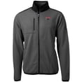 thumbnail image 2 of Men's Cutter & Buck  Gray/Black Clark Atlanta University Panthers Cascade Eco Sherpa Fleece Full-Zip Jacket, 2 of 3