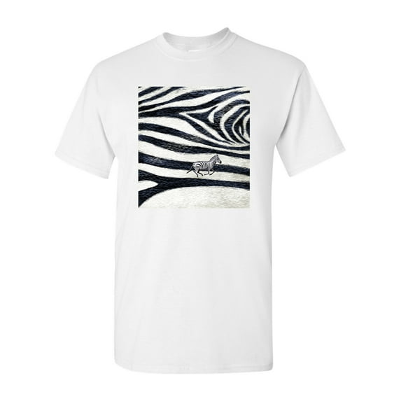 Zebra Skin Pattern Animal Tanya Ramsey Artworks Art DT Adult T-Shirt Tee