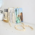 thumbnail image 3 of Novobey Farmhouse Beads Wood Bead Garland with Tassels Rustic Country Decor Prayer Boho Beads Big Wall Hanging Decor(2pcs), 3 of 6
