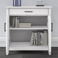 thumbnail image 4 of Scranton & Co Contemporary Engineered Wood Secretary Desk with Cabinet in White, 4 of 7