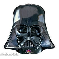 25" Darth Vader Helmet Mylar Foil Balloon - Star Wars Birthday Party Decoration - Anagram