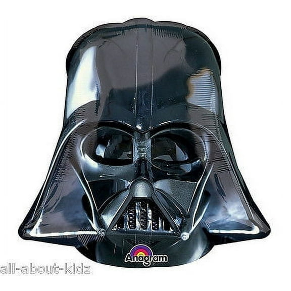 25" Darth Vader Helmet Mylar Foil Balloon - Star Wars Birthday Party Decoration - Anagram