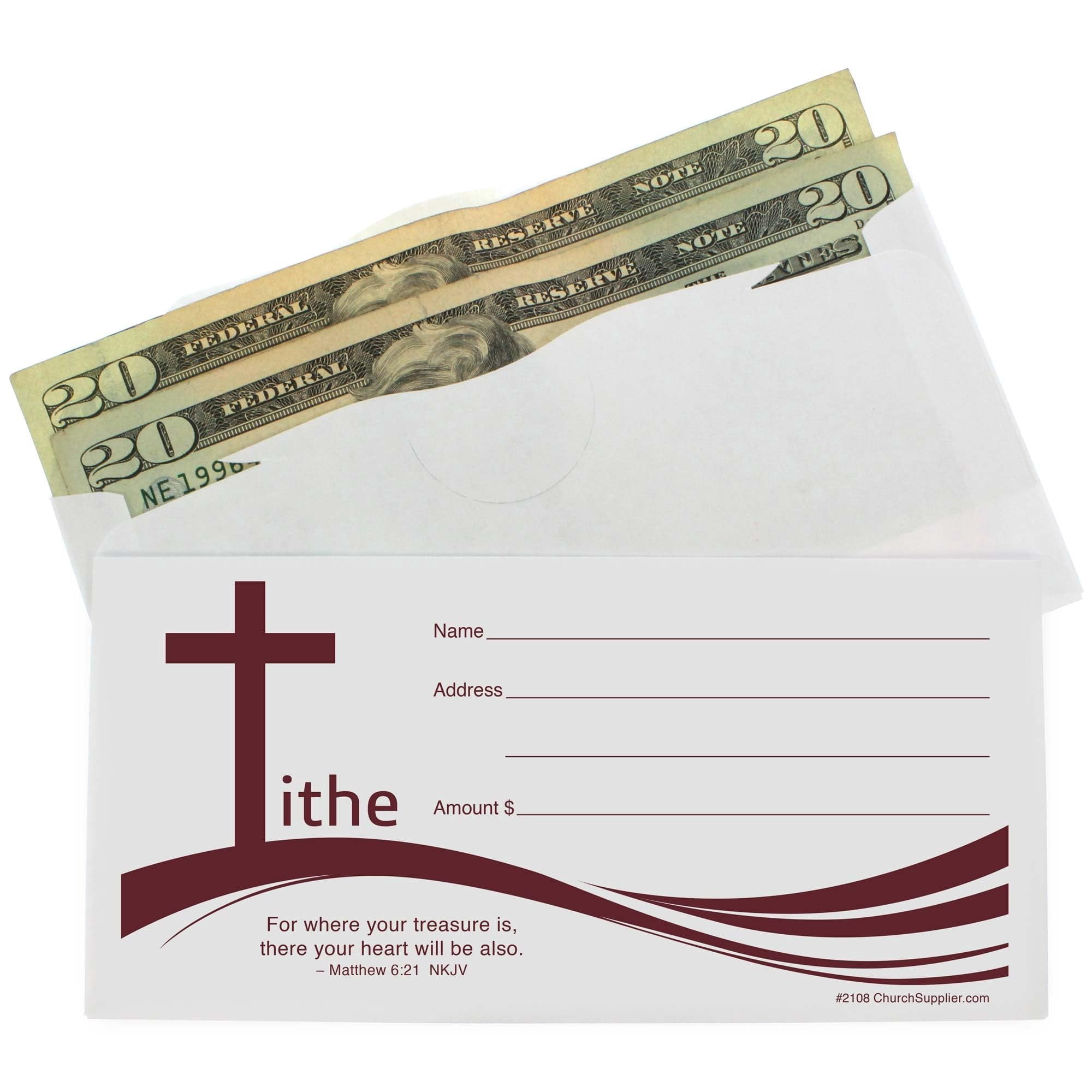 Church Tithe Offering Envelopes Pkg of 200