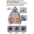 thumbnail image 6 of Winter Heated Hoodie, Heatable Clothing, Cold Resistants and Warm Clothing, Quicks Heating, Convenient to Use, Convenient for Keeping Warm in Winter(Gray XXXXXL), 6 of 6