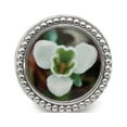 thumbnail image 6 of Reflection Beads Sterling Silver Overlay Design January Snowdrop Flower Charm, 6 of 7