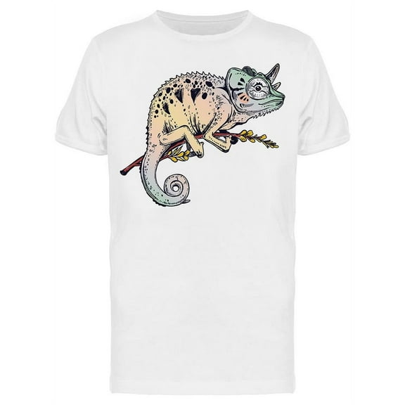 Chameleon Lizard Tree T-Shirt Men -Image by Shutterstock, Male XX-Large
