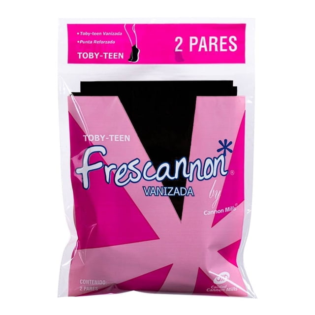 Tines Frescannon para Mujer, Toby-Teen2 Pares Negro Unitalla
