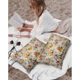 thumbnail image 3 of Outdoor Pillow Covers Throws Vintage Romantic Yellow Floral,Waterproof Pillow Cases Pack of 2 Retro Letter Postmark,Durable Cushion Cover Pillowcase for Patio Balcony Couch Garden, 3 of 7