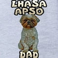 thumbnail image 2 of CafePress - FIN Lhasa Apso Dad - Cute Infant Baby Football Bodysuit, 2 of 3