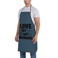 thumbnail image 4 of I Love My Psychotic Girlfriend Apron, Inspirational Gifts for Men Women, Funny Apron, Chef Bib with Pockets, Waterproof Work Apron for BBQ Kitchen Crafting Gardening, 4 of 9
