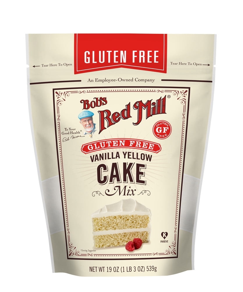 Bob's Red Mill Vanilla Yellow Cake Mix Gluten Free 19 oz