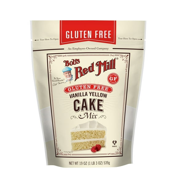 Bob's Red Mill Vanilla Yellow Cake Mix Gluten Free -- 19 oz