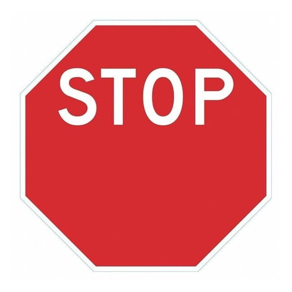 Lyle Rflctv Exit&Entr Stop Sign,18x18in,Alum T1-6269-EG_18x18