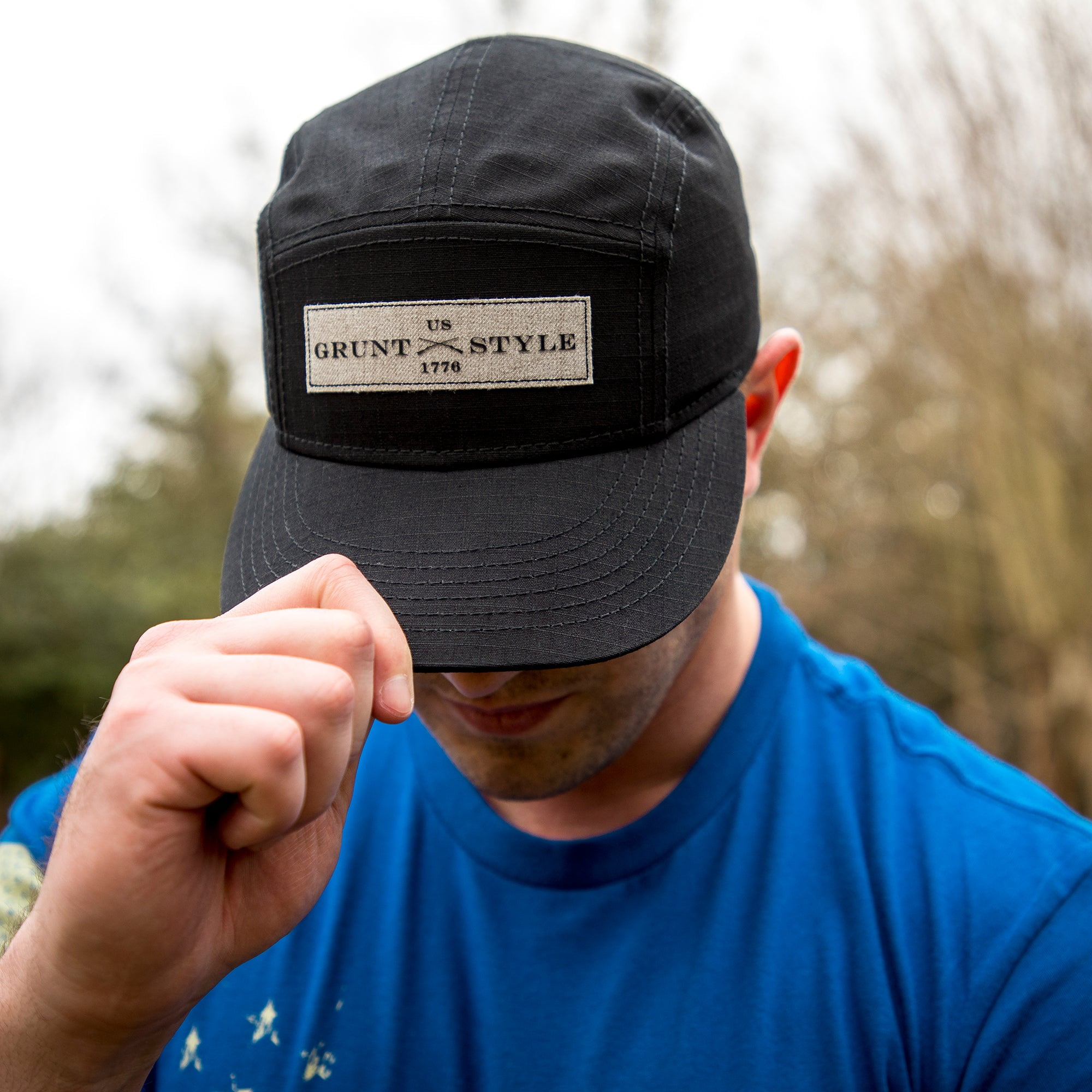 Grunt Style Ripstop Camper Hat (Black 