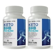 Fully Flora Keto BHB PRO Blend for Advanced Weight Loss 2 bottles