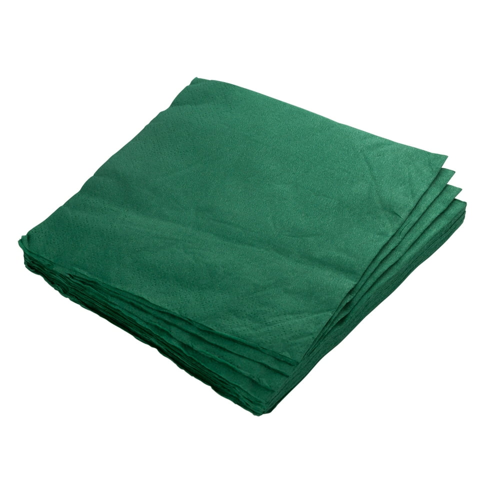 Dark Green Beverage Napkins 50 Ct.