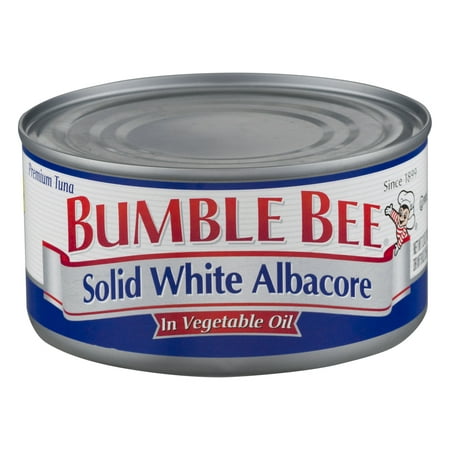 (2 Pack) Bumble Bee Solid White Albacore Tuna in Vegetable Oil, Canned Tuna Fish, High Protein Food, 12oz (Best Solid White Canned Tuna)
