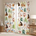 thumbnail image 2 of Manfei Kawaii Fox Curtains Pack of 2 (42x84 Each),Safari Animal Bear Curtains Blackout,Rustic Flower Mushroom Bedroom Curtains For Adults,Ultra Soft Home Decor, 2 of 6