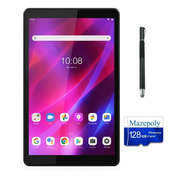 Lenovo Tab M8 Tablet, 8" HD IPS Display, Android 11, Quad-Core Processor, 3GB Ram, 32GB Storage, Long Battery Life, SD Card Slot, Grey   Mazepoly Accessories