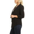 thumbnail image 3 of Moa Collection Women's Casual Relaxed Fit Open Front Blazer Jacket, 3 of 5