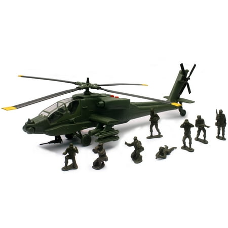 New-Ray Military Mission AH-64 ApacheÂ® Toy (Best Toy Helicopter For Adults)