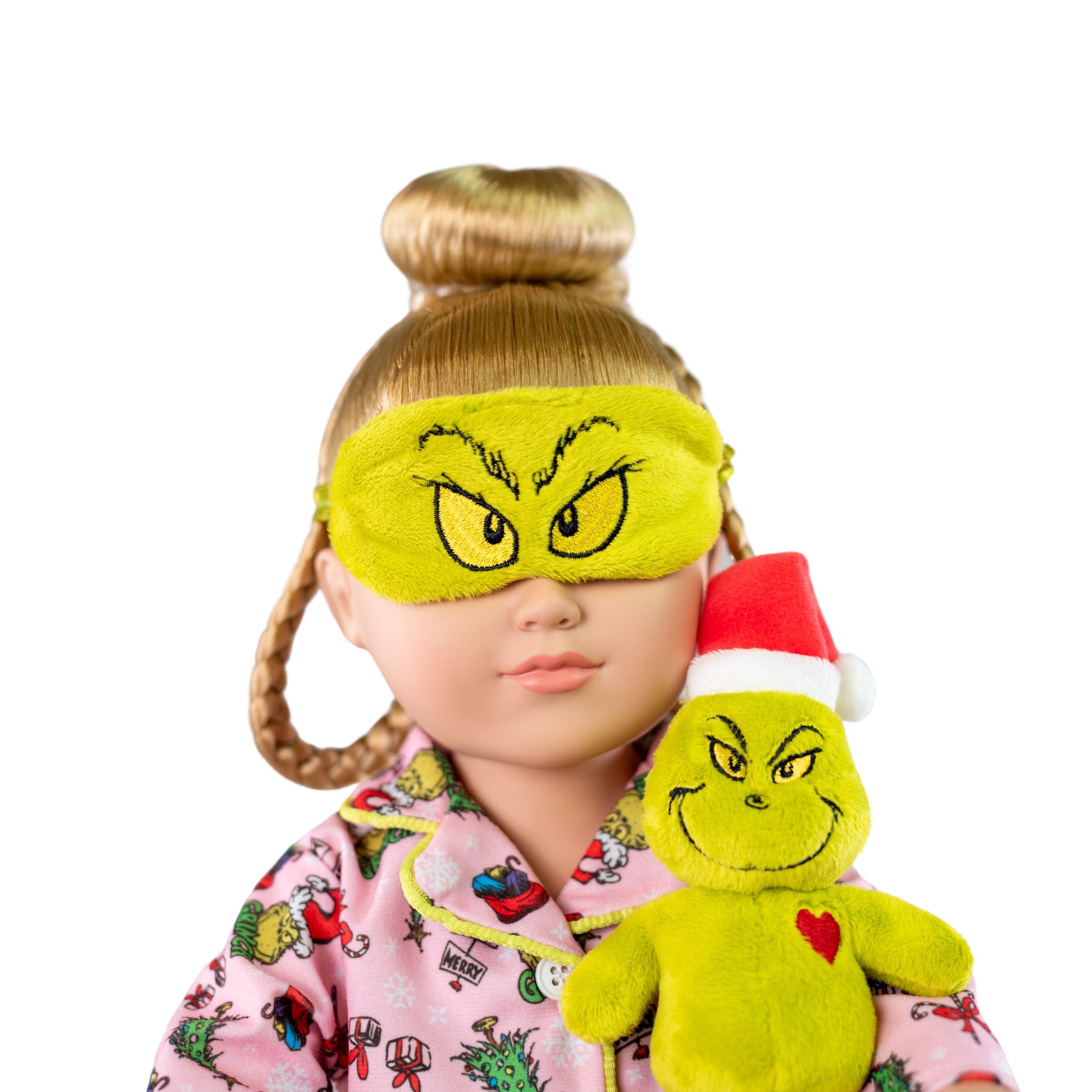 My Life As Poseable Grinch Sleepover 18 inch Doll, Blonde Hair, Blue Eyes