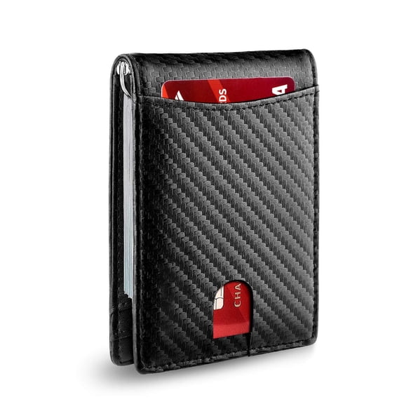 SYMMEXA Men's wallet RFID anti-theft carbon fiber waterproof wallet
