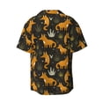 thumbnail image 2 of Fotbe Funny Fox by the Field print Short Sleeve Button Down Shirts for Men Casual Summer Beach Wrinkle Free Shirt-X-Large, 2 of 7