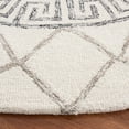 thumbnail image 3 of SAFAVIEH Casablanca Claudia Medallion Area Rug, Ivory/Black, 6' x 6' Round, 3 of 8