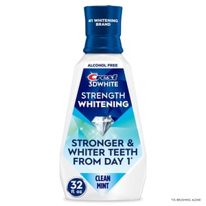 Crest 3D White Strength Whitening Fluoride Mouthwash