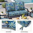 thumbnail image 3 of Pellebant 25x24 Inch Outdoor Cushions for Patio Furniture Water Resistant Patio Chair Cushions 2-Year Fade Resistant Deep Seat Cushions, Replacement Cushions for Outdoor Furniture,BLue Flower, 3 of 7