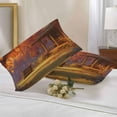 thumbnail image 2 of Outdoor Waterproof Pillow Covers Autumn Orange Maple Leaves Tree Throw Cushion Case，Farmhouse Cabin Pillowcase for Bed,Sofa,Couch, Patio Furniture, 20x12 in, 2Pack Decorative Pillows, 2 of 9