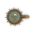 thumbnail image 1 of Reindeer Animal Insect Artistic Effect Colourful Hairpin Sun Headwear Retro Metal Clips Pin, 1 of 3