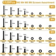 thumbnail image 4 of 1120Pcs Metric Screw Assortment M3//M5/M6, Bolts and Nuts Kit,Metric Bolt Assortment, Grade 10.9 All, 4 of 5