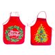 thumbnail image 1 of 2 piezas de cocina navideña delantal divertido delantales decorativos de Navidad delantales navideños para mujeres (estilo de corona, estilo de árbol de Navidad), 1 of 6