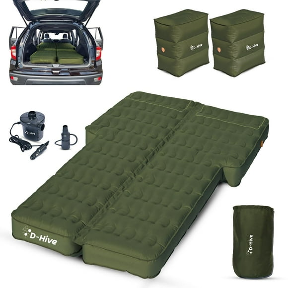 Colchón de aire para SUV D-Hive de 200 cm, tela Oxford, bomba eléctrica