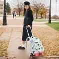thumbnail image 2 of IvyH 6 Wheels Rolling Backpack Wheeled Roller School Bag Elementary Wheeled Backpack Bookbag with Detachable Trolley, 2 of 5