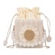 thumbnail image 2 of Bolsa De Mensajero Bolso bandolera cuadrado para mujer Bolso vagabundo de perlas de paja de moda para viajes (Blanco) Tmvgtek Para Estrenar, 2 of 9