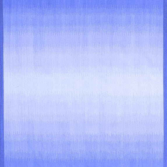 Ahgly Company Indoor Square Abstract Blue Contemporary Area Rugs, 4' Square