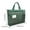 Green, variant on Beautynvta Extra Large Transparent Mesh Art Storage Bag, Zippered Craft Organizer for Supplies or Toys, Portable Storage Bag with Handles, Khaki