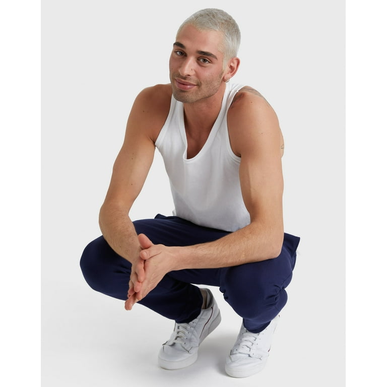 Hanes Men's Cotton Jersey Joggers, Regular Fit, Adjustable